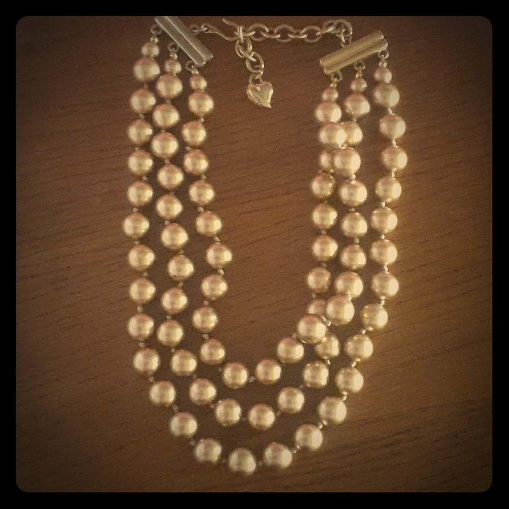 Vintage Carolee Goldtone Beaded Choker